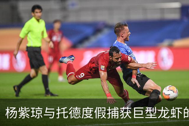 杨紫琼与托德度假捕获巨型龙虾的留影